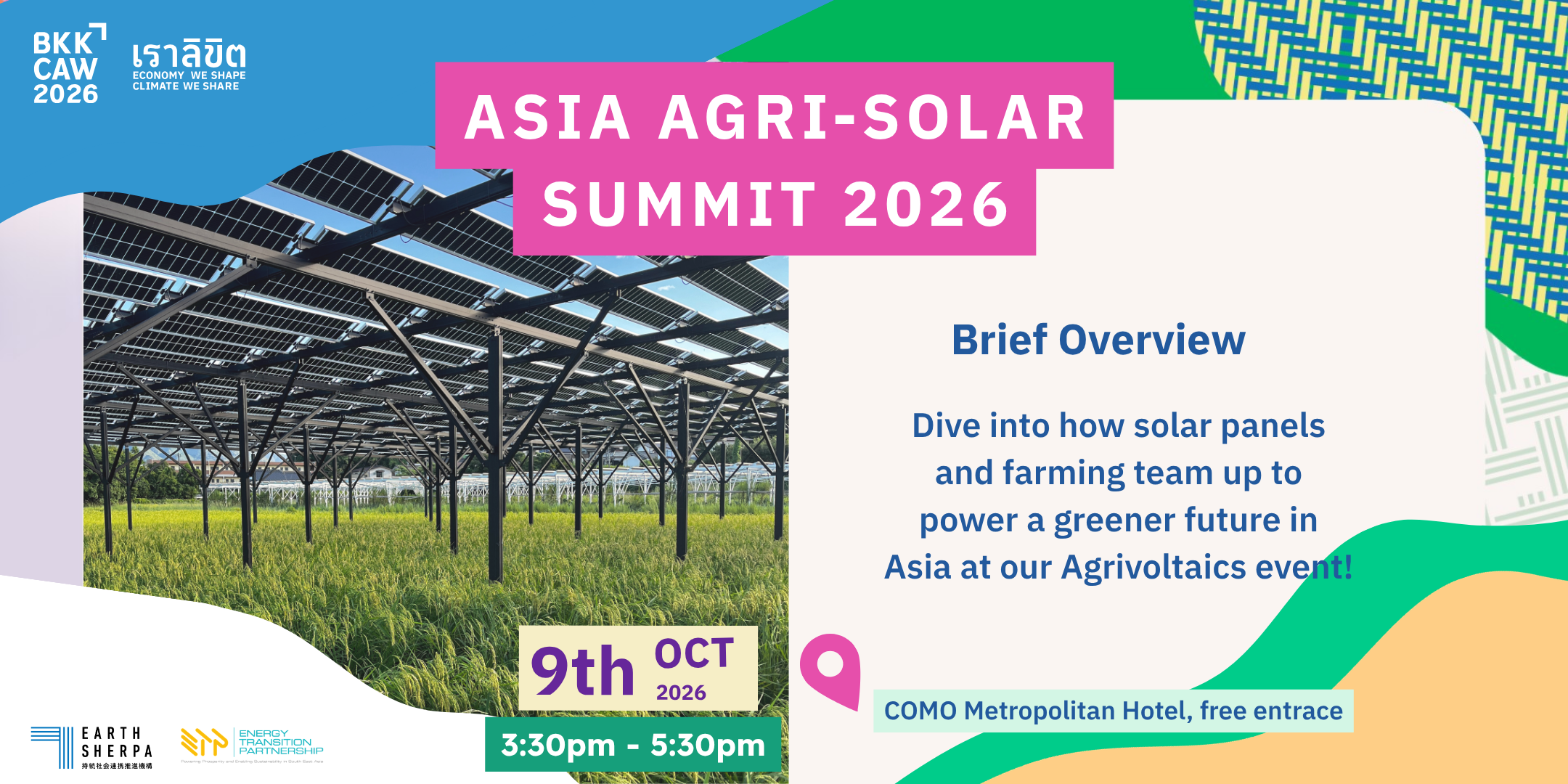 Asia Agri-Solar Summit 2026: Exploring Land, Agriculture, and Energy Synergy