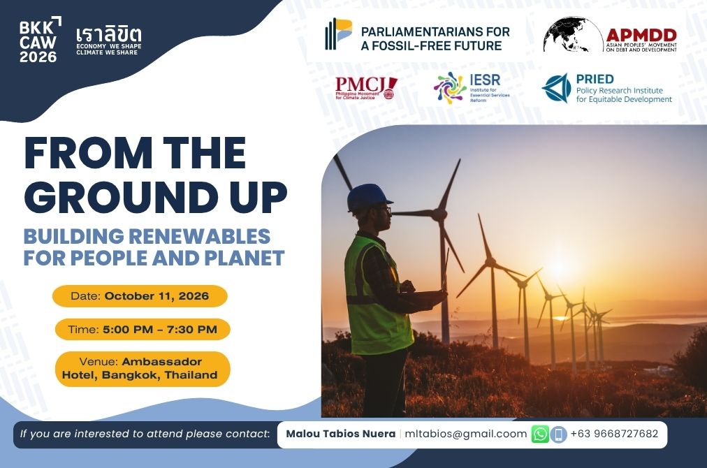 FROM THE GROUND UP: Building Renewables for People and Planet.