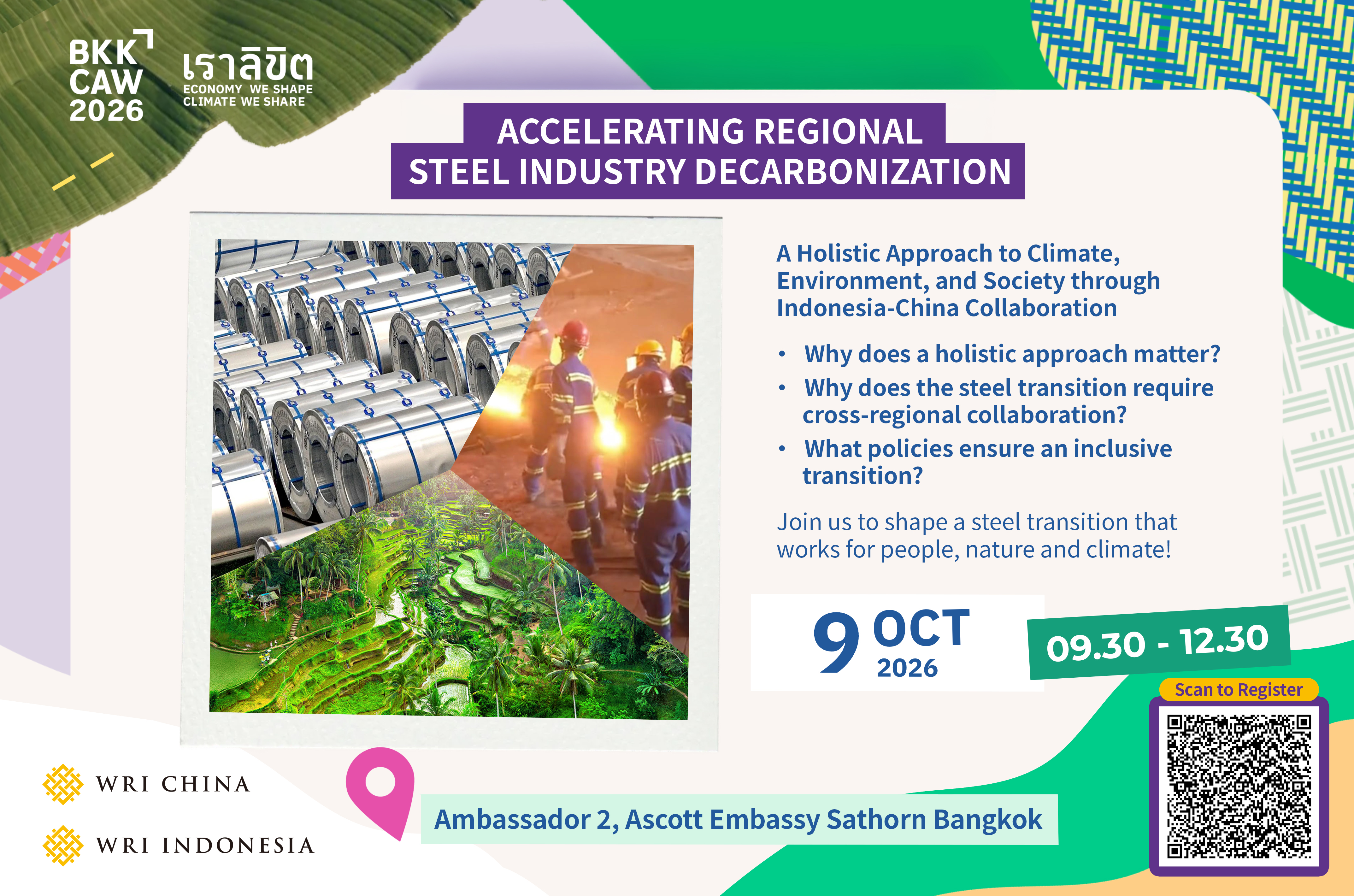 Accelerating Regional Steel Industry Decarbonization: A Holistic Approach to Climate, Environment, and Society through Indonesia-China Collaboration