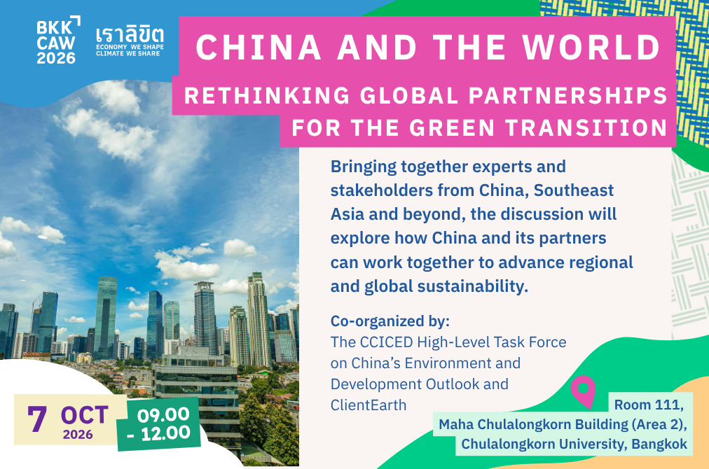 China and the World: Rethinking Global Partnerships for the Green Transition