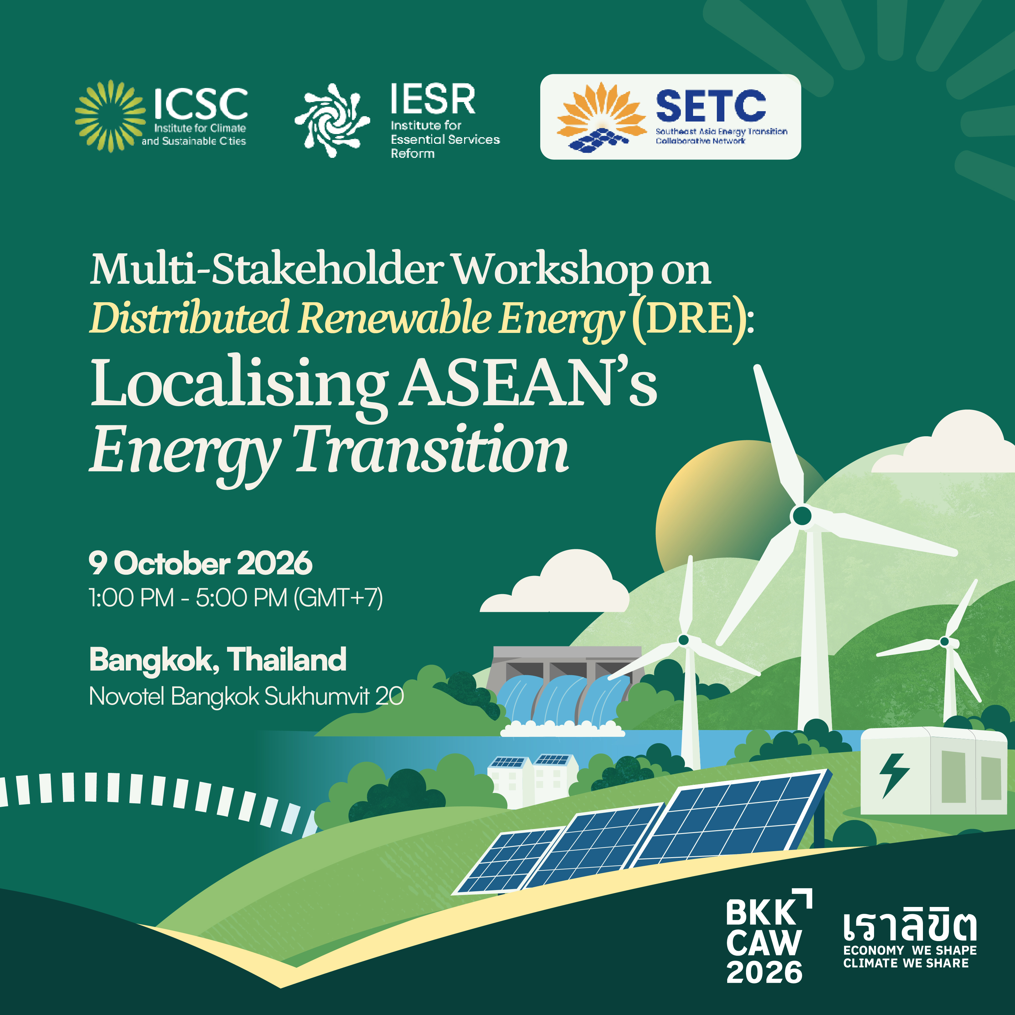 Multi-Stakeholder Workshop on Distributed Renewable Energy (DRE): Localising ASEAN’s Energy Transition